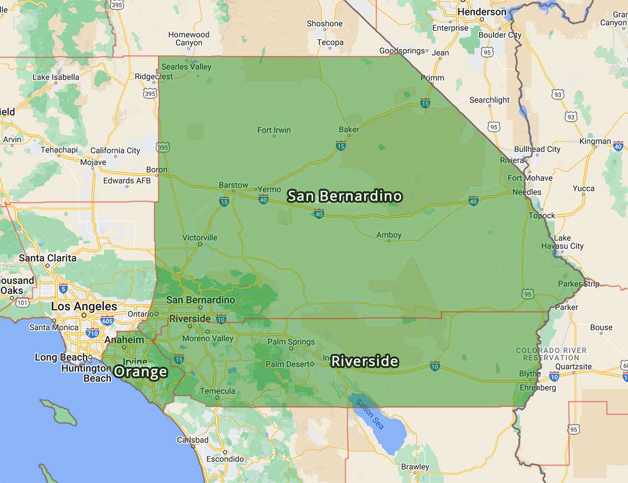 Mold Fix Service Area Map